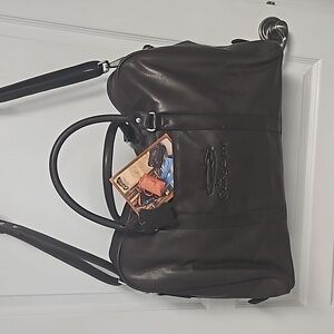 CANYON OUTBACK Genuine Leather Weekender Duffle -The Couer d'Alene Golf Course